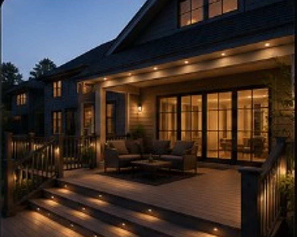 Custom outdoor deck remodeling project